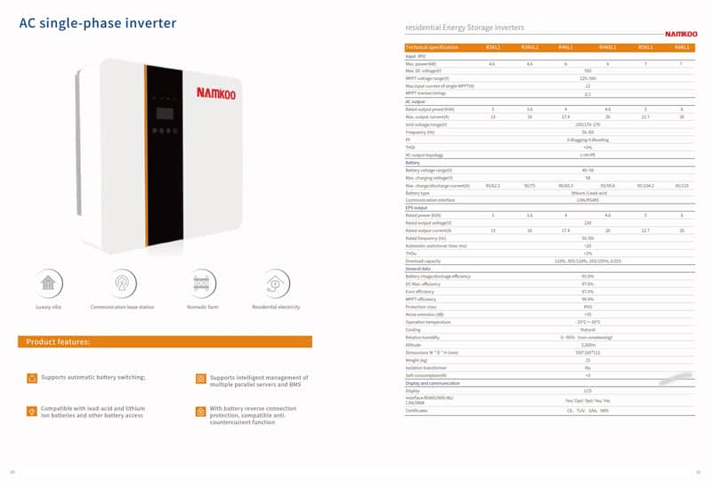 Hybrid-Inverter specifications