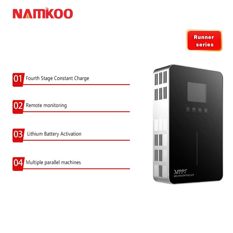 Namkoo 12V/24V DC Input MPPT Solar Charge Controller