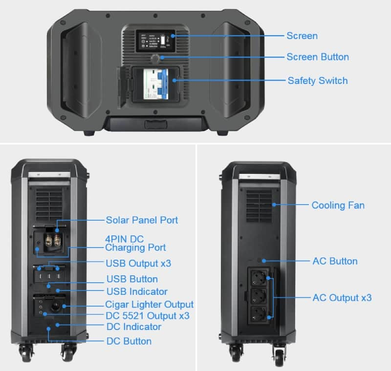 Customized Lithium Solar Generator Power Bank Portable Power Station