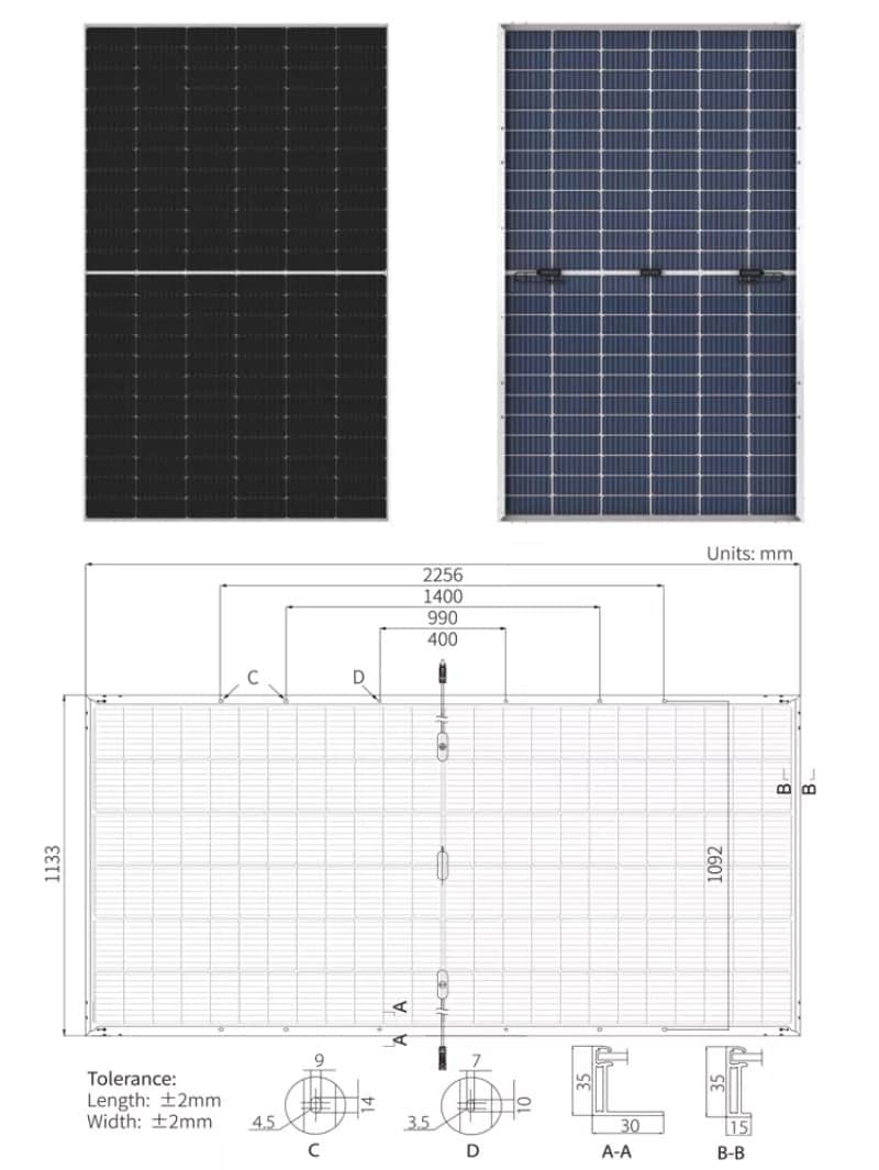 bifacial solar panel