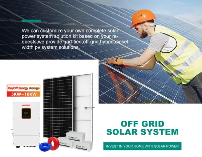 Home solar energy system with 48v lithium battery 30kw 40kw 50kw hybrid solar system