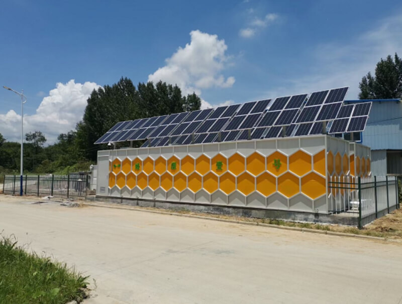 solar powered sewage pumping station