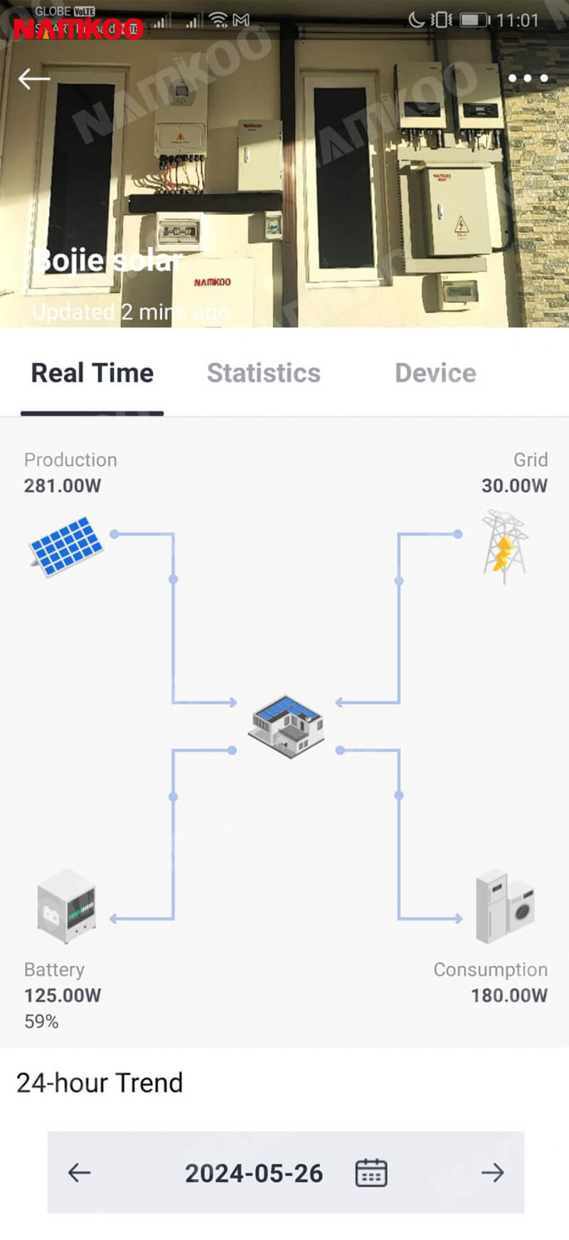 20kW on grid solar system