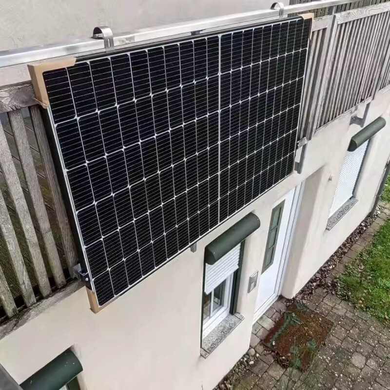 Balkonkraftwerk 600w 800w Balcony Solar System Full Black Flexible Solar Panels With Micro Inverter