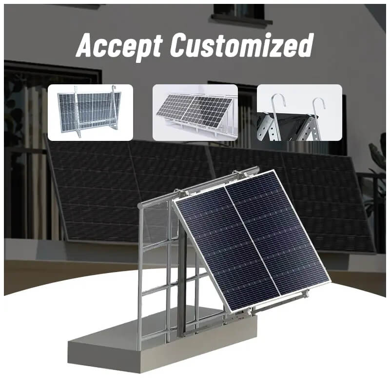 Balkonkraftwerk 600w 800w Balcony Solar System Full Black Flexible Solar Panels With Micro Inverter