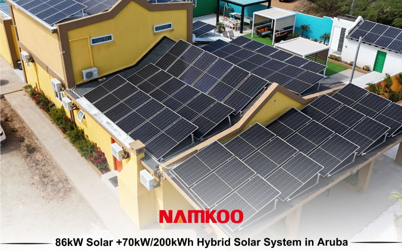 Namkoo recently completed an 86kW solar + 70kW/200kWh storage system in Aruba