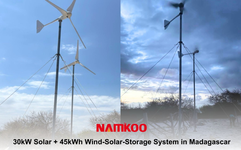 Namkoo has completed a 30kW + 45kWh wind–solar–storage system in Madagascar